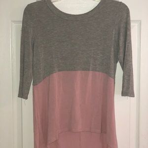 Grey/Pink Blouss